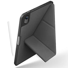 Заредете изображение във визуализатора на галерията – UNIQ etui Transforma iPad Mini (2021) Antimicrobial szary/charcoal grey - TopMag
