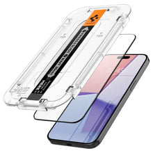 Заредете изображение във визуализатора на галерията – TEMPERED GLASS Spigen GLAS.TR "EZ FIT" FC IPHONE 15 PRO MAX BLACK
