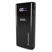 Заредете изображение във визуализатора на галерията – Wozinsky powerbank 30000mAh 4 x USB with LCD display 2 A white (WPB-001WE) - TopMag
