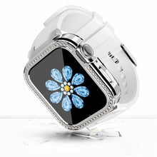 Заредете изображение във визуализатора на галерията – Kingxbar Strarry strap with case for Apple Watch 40 / 41mm white - TopMag

