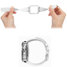 Заредете изображение във визуализатора на галерията – Kingxbar Strarry strap with case for Apple Watch 40 / 41mm white - TopMag
