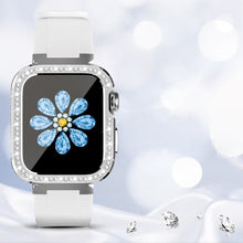 Заредете изображение във визуализатора на галерията – Kingxbar Strarry strap with case for Apple Watch 40 / 41mm white - TopMag
