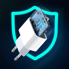 Заредете изображение във визуализатора на галерията – Ugreen USB Type C charger 20W Power Delivery + MFI USB Type C cable - Lightning white (50799) - TopMag
