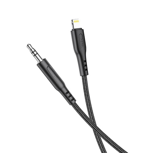 HOCO cable AUX Audio Jack 3,5mm to Lightninng 8-pin UPA198 1m black