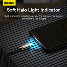 Заредете изображение във визуализатора на галерията – BASEUS cable USB A to Type C Power Delivery 100W Glimmer Series CADH000501 2m black
