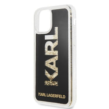 Заредете изображение във визуализатора на галерията – Karl Lagerfeld KLHCN58KAGBK iPhone 11 Pro czarny/black Karl logo Glitter

