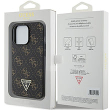 Заредете изображение във визуализатора на галерията – Original Case GUESS hardcase 4G Triangle Metal Logo GUHCP14XPG4GPK for Iphone 14 Pro Max black
