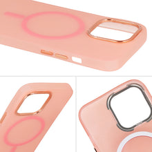 Заредете изображение във визуализатора на галерията – Magnetic Frosted Case for Iphone 15 Pro Max Pink
