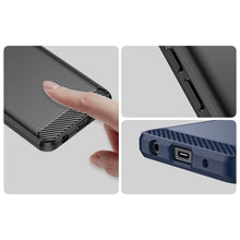 Заредете изображение във визуализатора на галерията – Carbon Case case for Xiaomi Redmi A1+ flexible silicone carbon cover black
