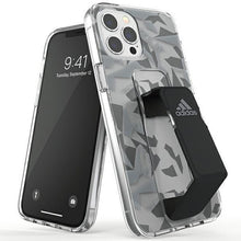 Заредете изображение във визуализатора на галерията – Adidas SP Clear Grip Case iPhone 12 Pro Max 6.7" black-gray/black-grey 42447
