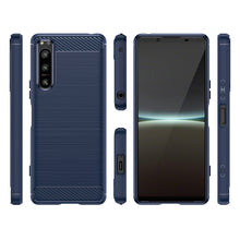 Заредете изображение във визуализатора на галерията – Carbon Case cover for Sony Xperia 5 IV flexible silicone carbon cover black

