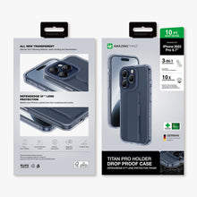 Заредете изображение във визуализатора на галерията – Amazing Thing Titan Pro Holder Case IP156.7PTHBU for Iphone 15 Pro Max navy with stand
