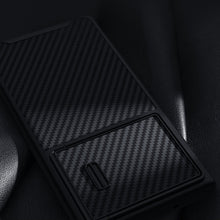 Заредете изображение във визуализатора на галерията – Nillkin Synthetic Fiber S Case for Samsung Galaxy S23 Ultra cover camera cover black
