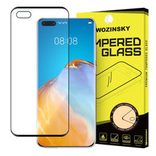 Заредете изображение във визуализатора на галерията – Wozinsky Tempered Glass Full Glue Super Tough Screen Protector Full Coveraged with Frame Case Friendly for Huawei P40 black
