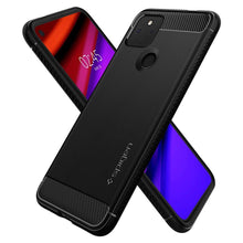 Заредете изображение във визуализатора на галерията – Spigen RUGGED ARMOR GOOGLE PIXEL 4A 5G MATTE BLACK
