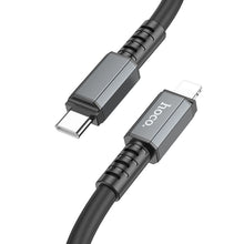 Заредете изображение във визуализатора на галерията – HOCO cable Type C to iPhone Lightning 8-pin PD 20W Strength X85 1m black
