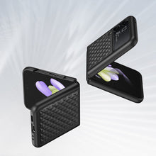 Заредете изображение във визуализатора на галерията – Dux Ducis Venice case for Samsung Galaxy Z Flip 4 leather case black
