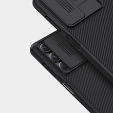 Заредете изображение във визуализатора на галерията – Samsung Galaxy M54 Armored Case with Camera Cover Nillkin CamShield Case - Black
