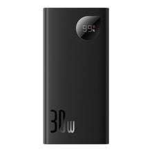 Заредете изображение във визуализатора на галерията – Baseus Adaman2 powerbank with digital display 10000mAh 30W 2 x USB / 1x USB Type C Overseas Edition PD QC SCP black (PPAD040101)
