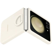 Заредете изображение във визуализатора на галерията – Original Case for Samsung Z Flip 5 Galaxy - Silicone Case with Ring (ef-pf731tuegww) ACREAM
