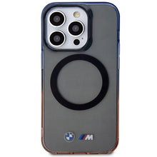Заредете изображение във визуализатора на галерията – Case BMW BMHMP14LHTGE iPhone 14 Pro 6.1" grey/grey hardcase Gradient Bumper MagSafe
