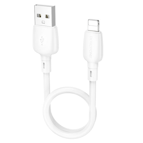 Borofone Cable BX93 Super Power - USB to Lightning - 2,4A 0,25 metres white