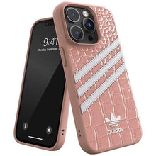 Заредете изображение във визуализатора на галерията – Adidas OR Samba Alligator iPhone 14 Pro 6.1" pink-white/mauve-white 50200
