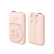 Заредете изображение във визуализатора на галерията – Remax Lefon Series Powerbank with inductive charging 10000mAh 22.5W pink (RPP-281-pink)
