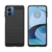 Заредете изображение във визуализатора на галерията – Carbon Case silicone case for Motorola G14 - black
