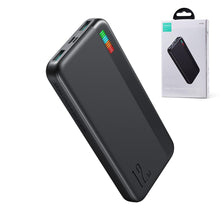 Заредете изображение във визуализатора на галерията – Joyroom power bank 10000mAh Dazzling Series 12W black (JR-T016)
