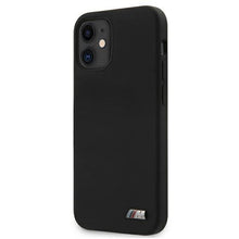 Заредете изображение във визуализатора на галерията – Etui BMW BMHCP12SMSILBK iPhone 12 mini 5,4" czarny/black hardcase Silicone M Collection
