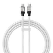 Заредете изображение във визуализатора на галерията – BASEUS cabel Type C to Type C CoolPlay Fast Charging 100W 1m white CAKW000202
