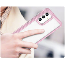Заредете изображение във визуализатора на галерията – Outer Space Case for Samsung Galaxy A13 5G cover with a flexible frame pink
