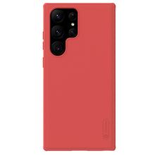 Заредете изображение във визуализатора на галерията – Nillkin Super Frosted Shield Pro case for Samsung Galaxy S23 Ultra armored cover + phone stand red
