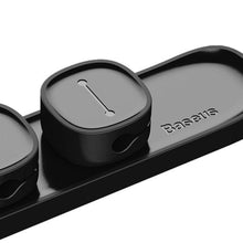 Заредете изображение във визуализатора на галерията – BASEUS cables organizer Peas Cable Clip black ACWDJ-01
