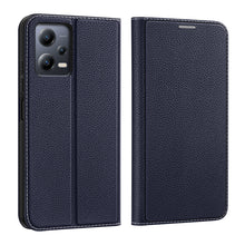 Заредете изображение във визуализатора на галерията – Dux Ducis Skin X2 Case For Xiaomi Redmi Note 12 5G / Poco X5 5G Cover Flip Wallet Stand Blue
