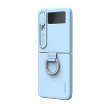 Заредете изображение във визуализатора на галерията – Nillkin CamShield Silky Silicone Case for Samsung Galaxy Z Flip 4 Silicone Cover with Camera Protector Blue

