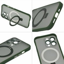 Заредете изображение във визуализатора на галерията – Tel Protect Magical Magsafe Stand Case for Iphone 15 green
