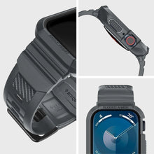 Заредете изображение във визуализатора на галерията – Spigen Rugged Armor Pro Case for Apple Watch 4 / 5 / 6 / 7 / 8 / 9 / SE (44 / 45 mm) - Dark Gray
