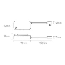 Заредете изображение във визуализатора на галерията – Baseus PadJoy universal USB-C HUB for tablet / smartphone 4in1 USB-C - dark gray
