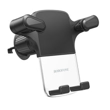Заредете изображение във визуализатора на галерията – Borofone Car holder BH86 Crystal Ice to air vent black
