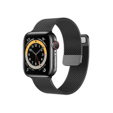 Заредете изображение във визуализатора на галерията – Milanese bracelet loop for Apple Watch 42/44/45mm black
