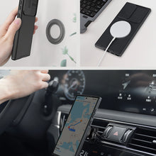 Заредете изображение във визуализатора на галерията – Nillkin CamShield Pro Magnetic Case for Samsung Galaxy S23 Ultra Magnetic MagSafe with Camera Cover Black
