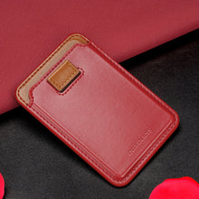 Заредете изображение във визуализатора на галерията – Dux Ducis Magnetic Leather Wallet magnetic wallet MagSafe for iPhone RFID blocker red
