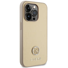 Заредете изображение във визуализатора на галерията – Original Case GUESS Strass Metal Logo GUHCP15XPS4DGPD for Iphone 15 Pro Max gold
