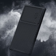 Заредете изображение във визуализатора на галерията – Nillkin Synthetic Fiber S Case for Samsung Galaxy S23 Ultra cover camera cover black
