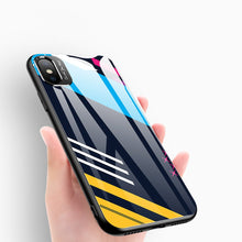 Заредете изображение във визуализатора на галерията – Color Glass Case Durable Cover with Tempered Glass Back and camera cover iPhone XS / iPhone X pattern 1
