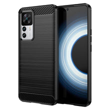Заредете изображение във визуализатора на галерията – Carbon Case case for Xiaomi 12T Pro / Xiaomi 12T flexible silicone carbon cover black
