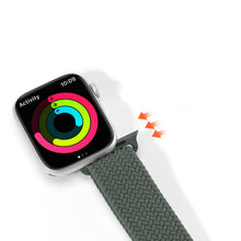 Заредете изображение във визуализатора на галерията – Dux Ducis Strap (Mixture II Version) strap for Apple Watch SE, 8, 7, 6, 5, 4, 3, 2, 1 (41, 40, 38 mm) braided bracelet olive green
