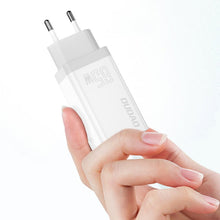 Заредете изображение във визуализатора на галерията – Dudao GaN Fast 65W USB Wall Charger / 2x USB Type C Quick Charge Power Delivery (Gallium Nitride) white (A7xs white)
